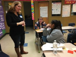 KTGY employees at Madison Park Middle School in Oakland CA