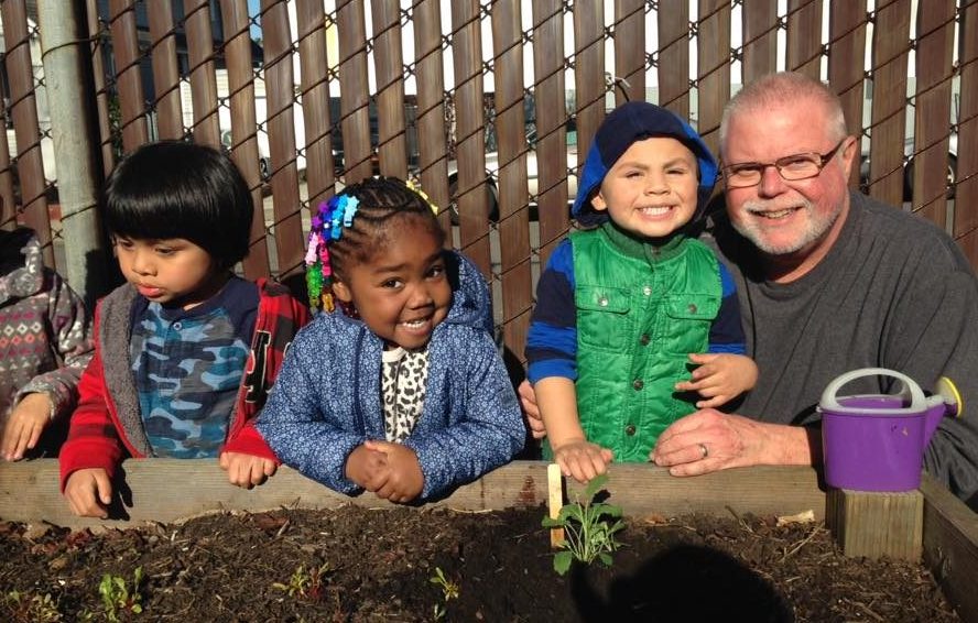 Manzanita CDC Teacher Ron Benbow and Students