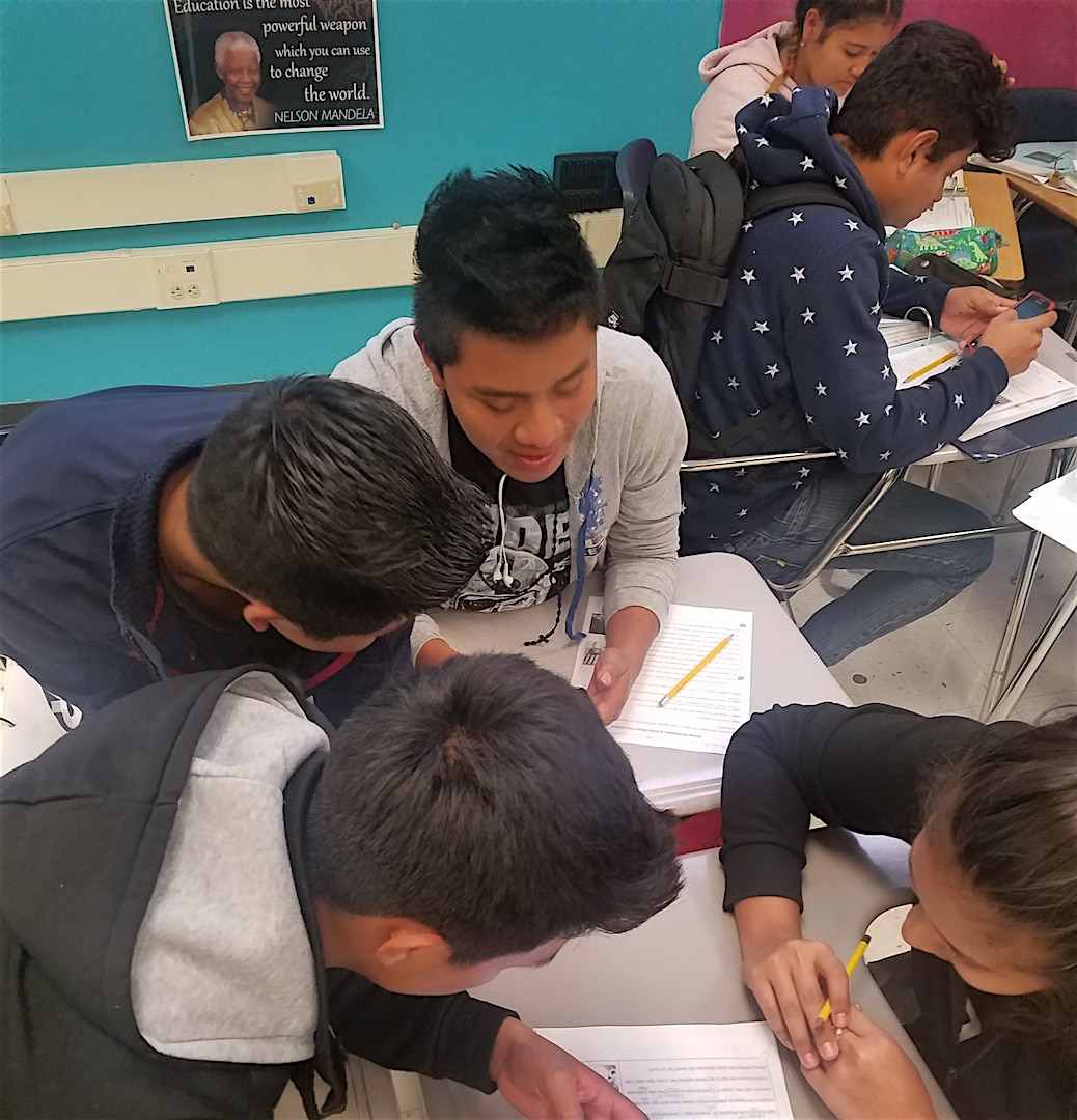Fremont High School Newcomers Studying
