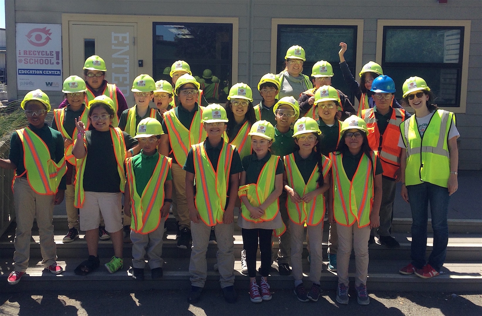 Acorn Woodland Students at David Street Transfer Station